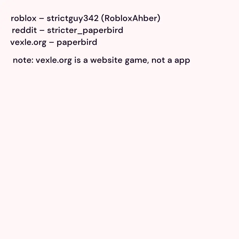 Game by @stricter_thepaperbird