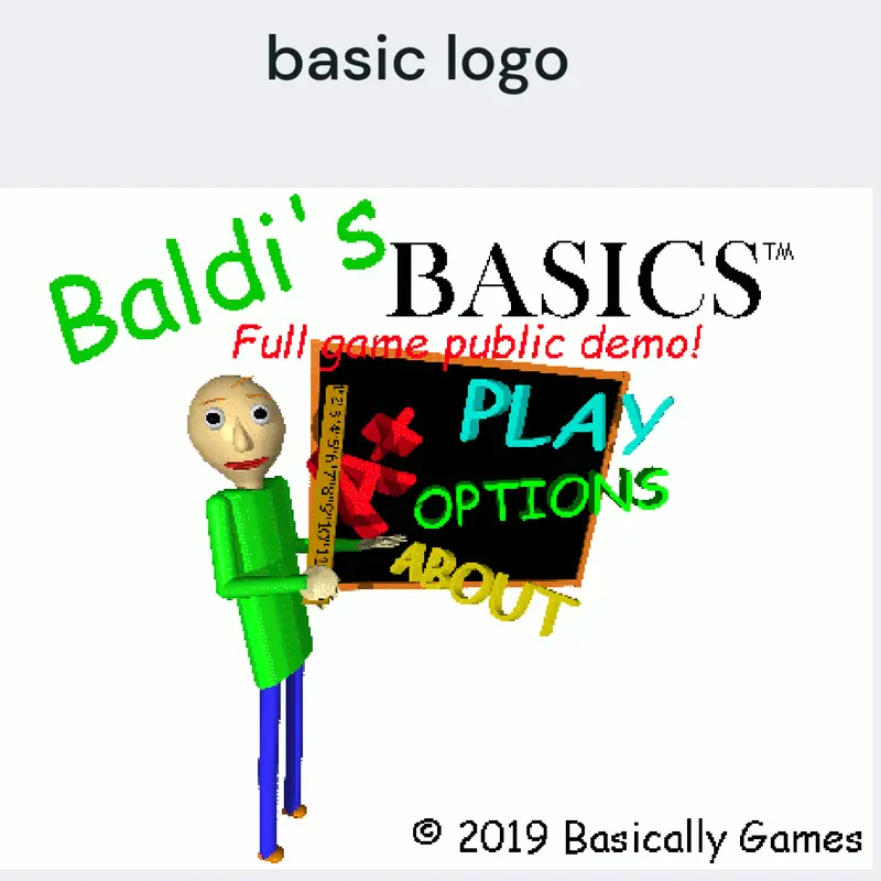 Baldi basic logo by @azibthenewaccount