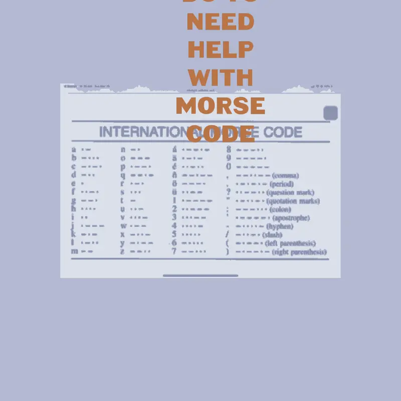 Morse code by @sterling653