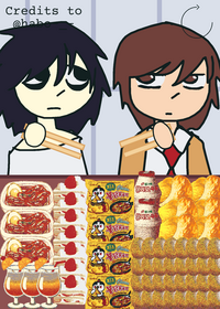 L Lawliet And Light Yagami Mukbang