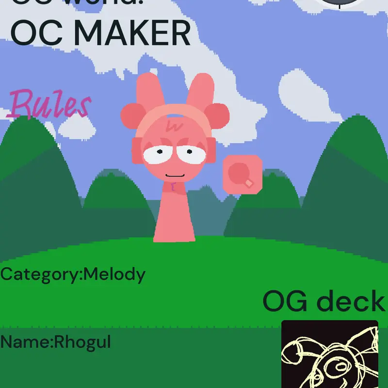 Simon's realm sprunki oc maker oc world by @sprunkis8