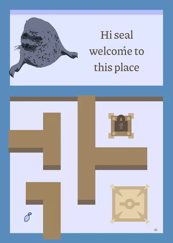 Seal maze by @seallypeopl