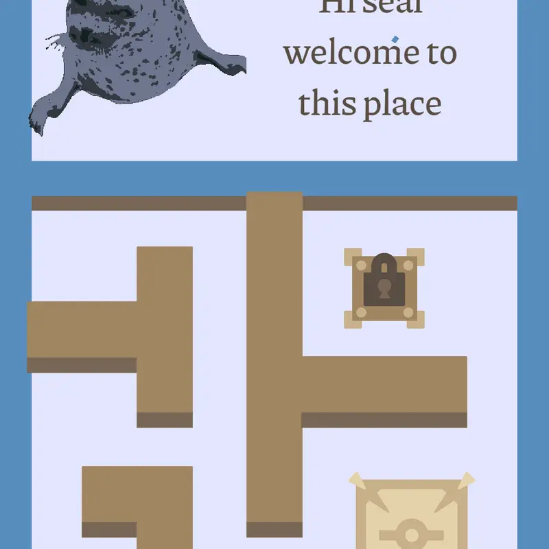 Seal maze by @seallypeopl