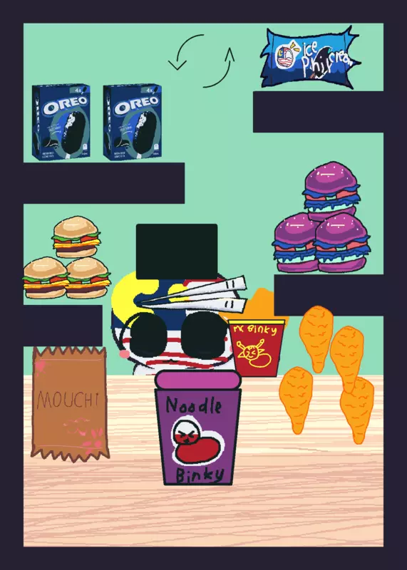 Binky mukbang pls I want to eat😋 by @Hudzaki_Dominator