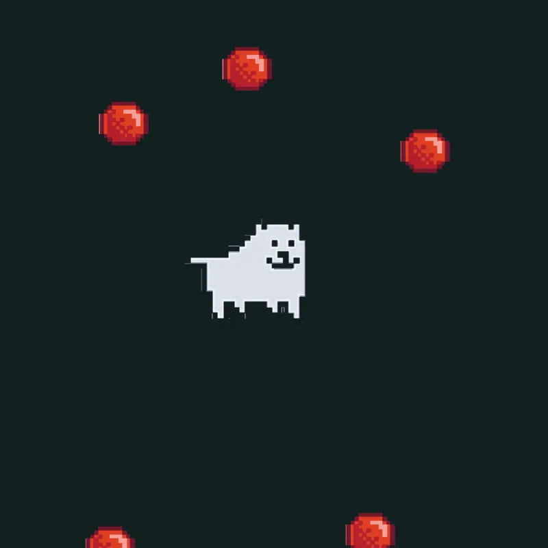 Annoying Dog Atrapando los artifactos by @Name_txt