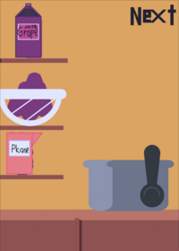 Make cake grape!