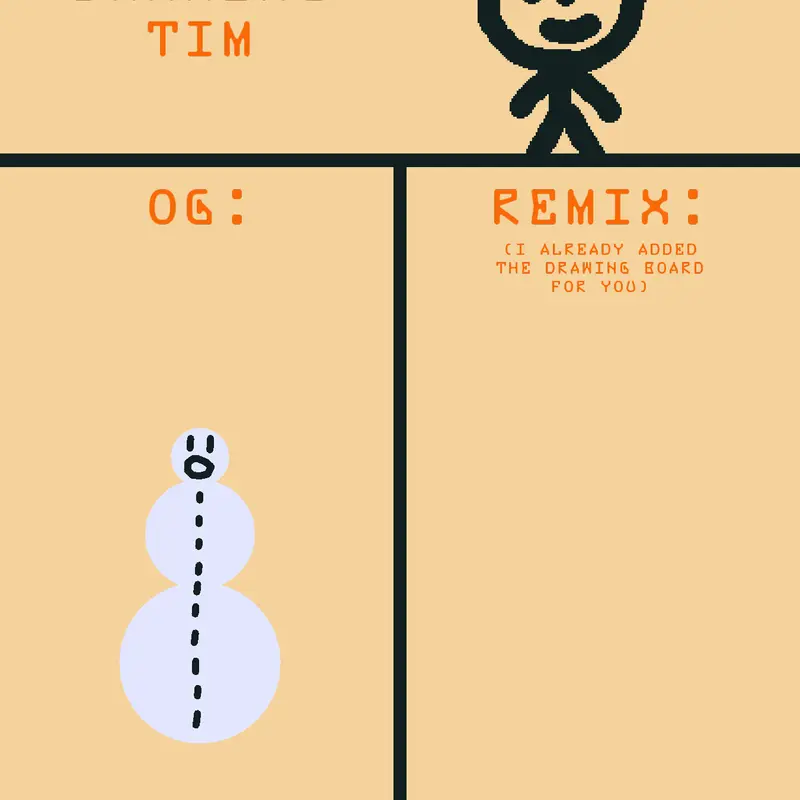 Remix my snowman OC into a stickman by @CastleUserYetiForever