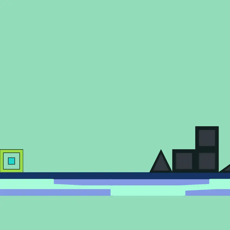 Geometry dash but the AI made it by @Booltegz