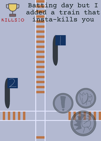 Batting day but I added a train