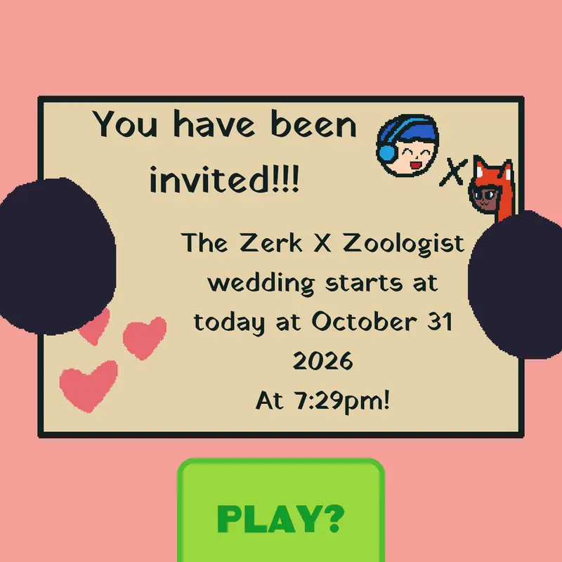 Zerk X Zoologist wedding stuff by @xX_ZerkDaKoolGuy_Xx