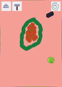 Destroy the watermelon and eat it