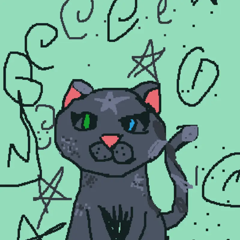 My best friend drew my oc greystar #oc #Warrior￼ by @Avaylia2016