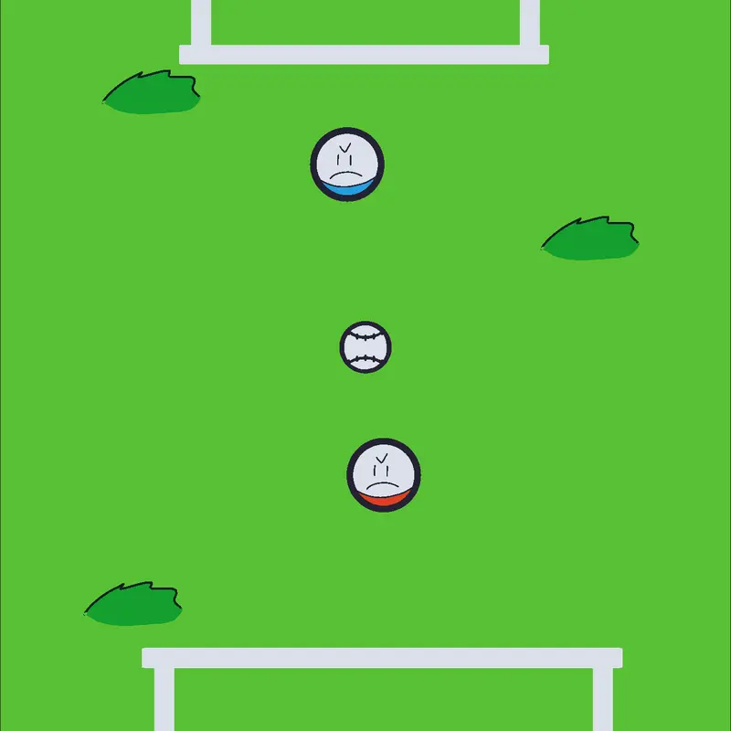 Red vs Blue football by @BombaciErdo