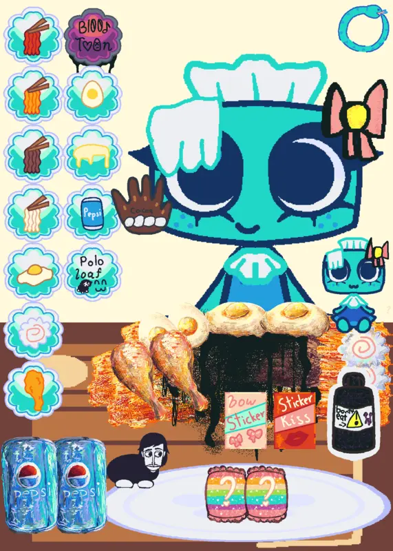 tisha horror mukbang by @intern_cute51