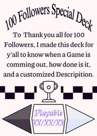 100 Followers Special Deck