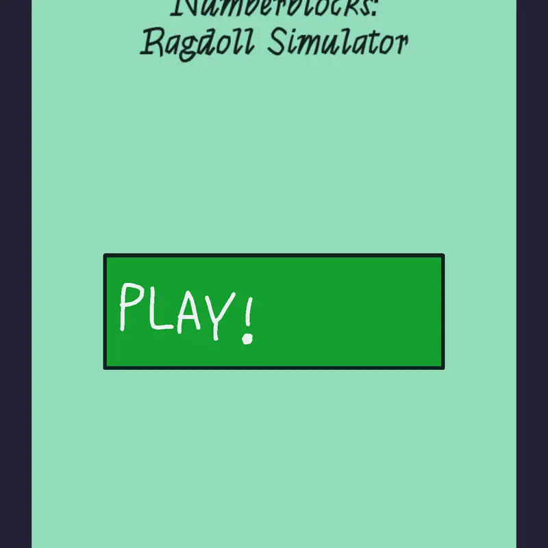 Numberblocks: Ragdoll Simulator by @FranciscoNovo