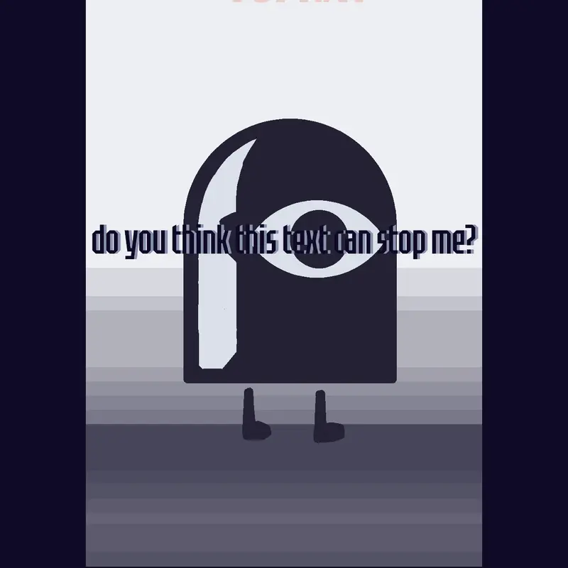 do you think this text can stop me? by @TophatOFFICIAL