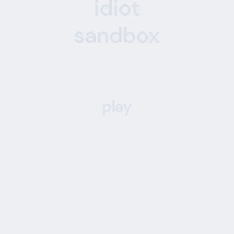 Game by @idiotic_cube