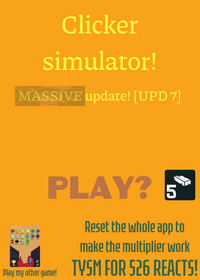 Clicker simulator game!