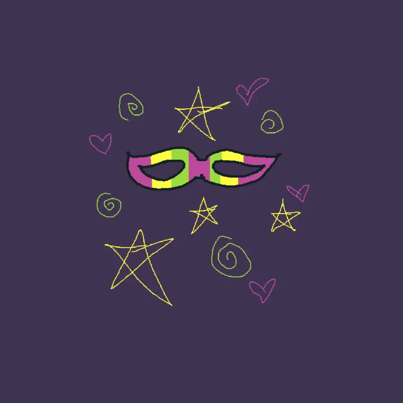 Mardigras mask by @MAKIMABEAN44
