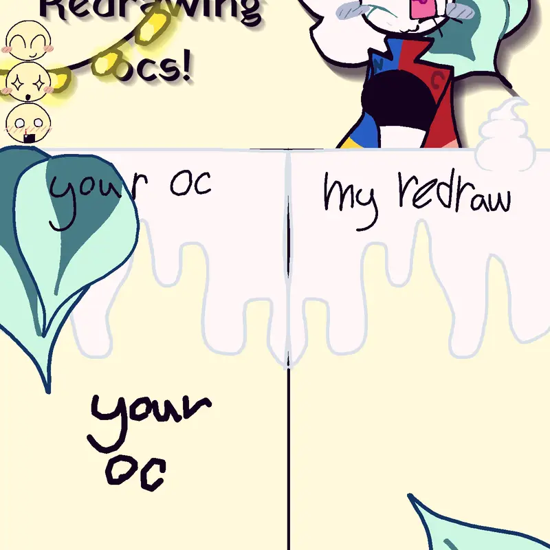 Redrawing ocs! by @_N1C0