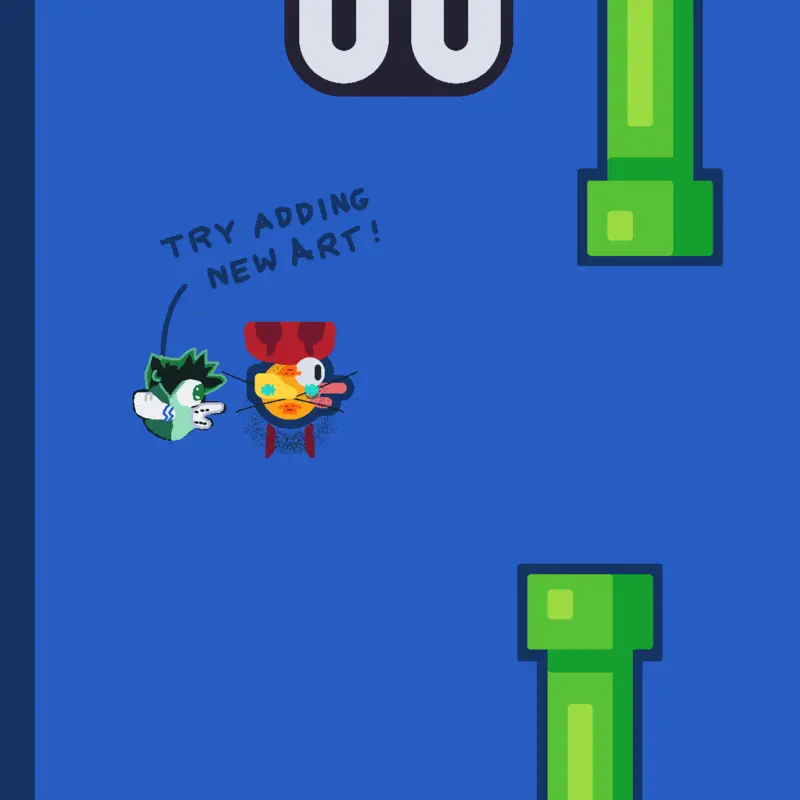 Esto es un flappy bird de deku by @elmichix12345