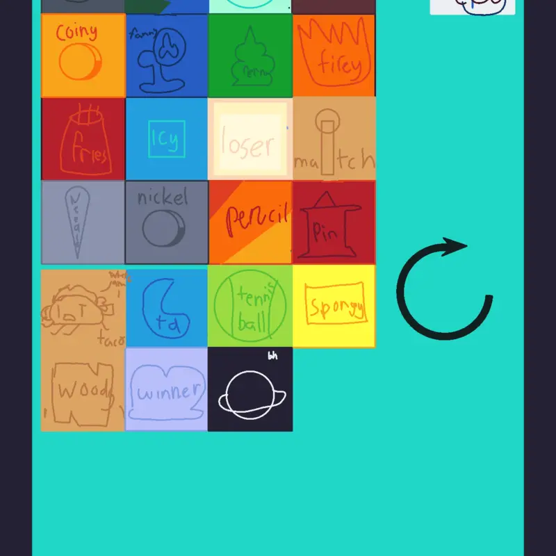 My first ever deck (wip) bfdi sandbox by @Fern_2763