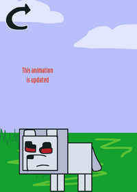 Enderman attacked a wolf