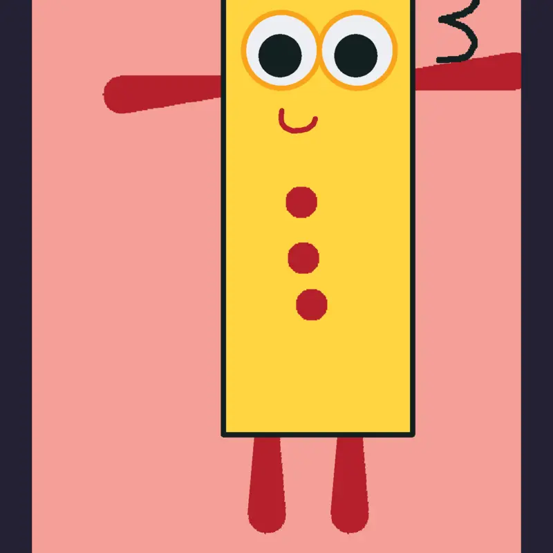 Numberblocks 3 Ragdoll by @ThyNumbersLegend67