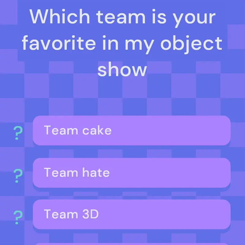 pollkit which team is your favorite by @Rayvon1118