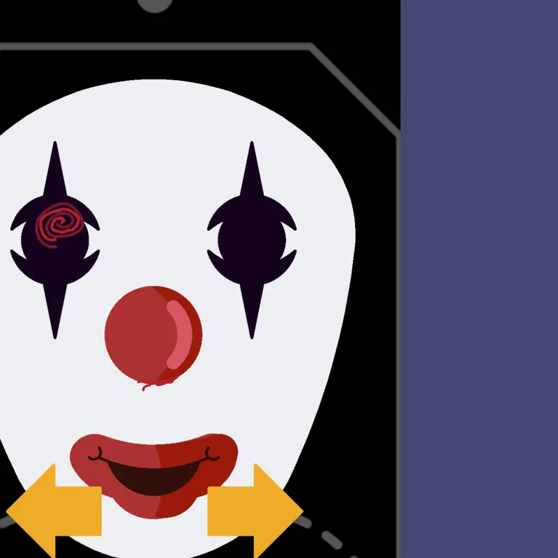 Scary clown by @ednysoniscool