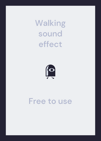 Walking sound effect
