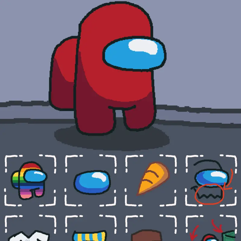 Among Us Outfits by @Easycoin