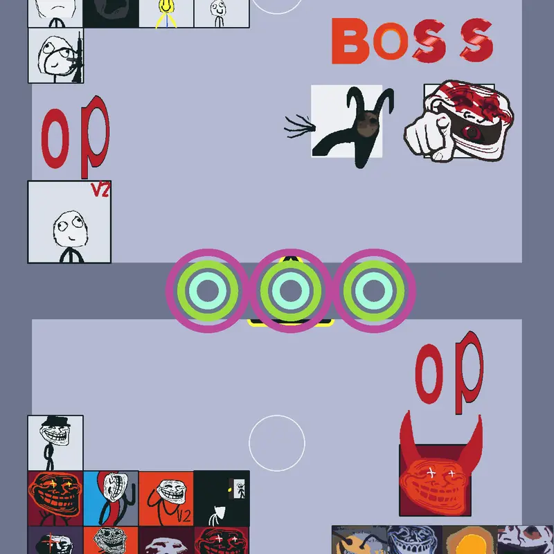 Boss enemy and small buttons by @fan-castle