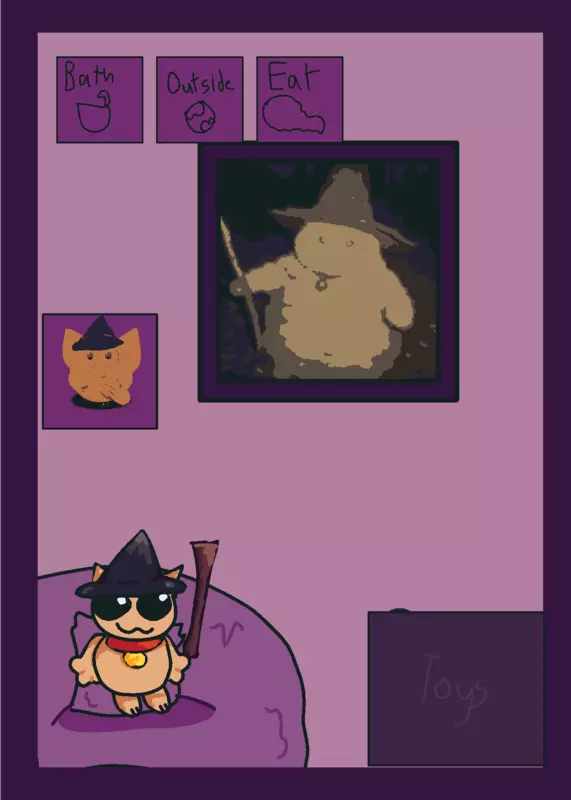 Wizard cat by @caliXP