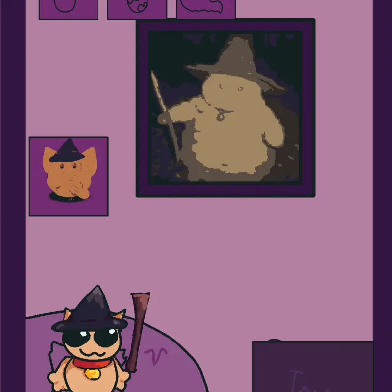 Wizard cat by @caliXP