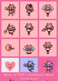 Deltarune Pink Animation Sheet
