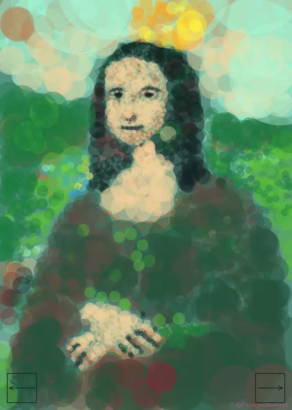 Mona Lisa Painting 🎨 by @Penozendevierre