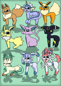 Eeveelutions in one go.