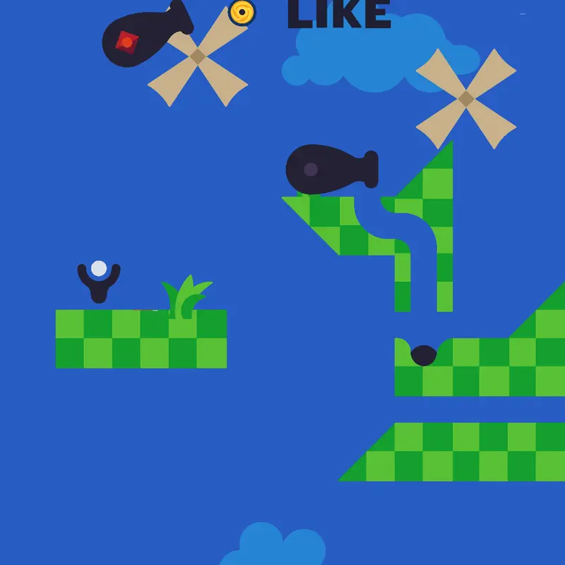 Hard mode golf game by @MounaKorhani