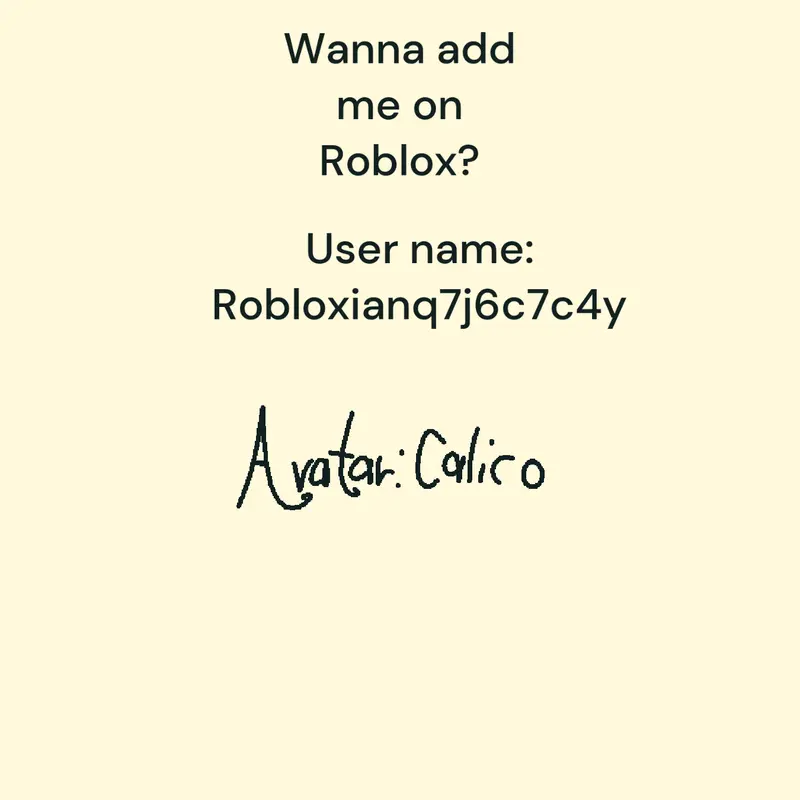 Add me on Roblox and follow by @CreamieVanillia_