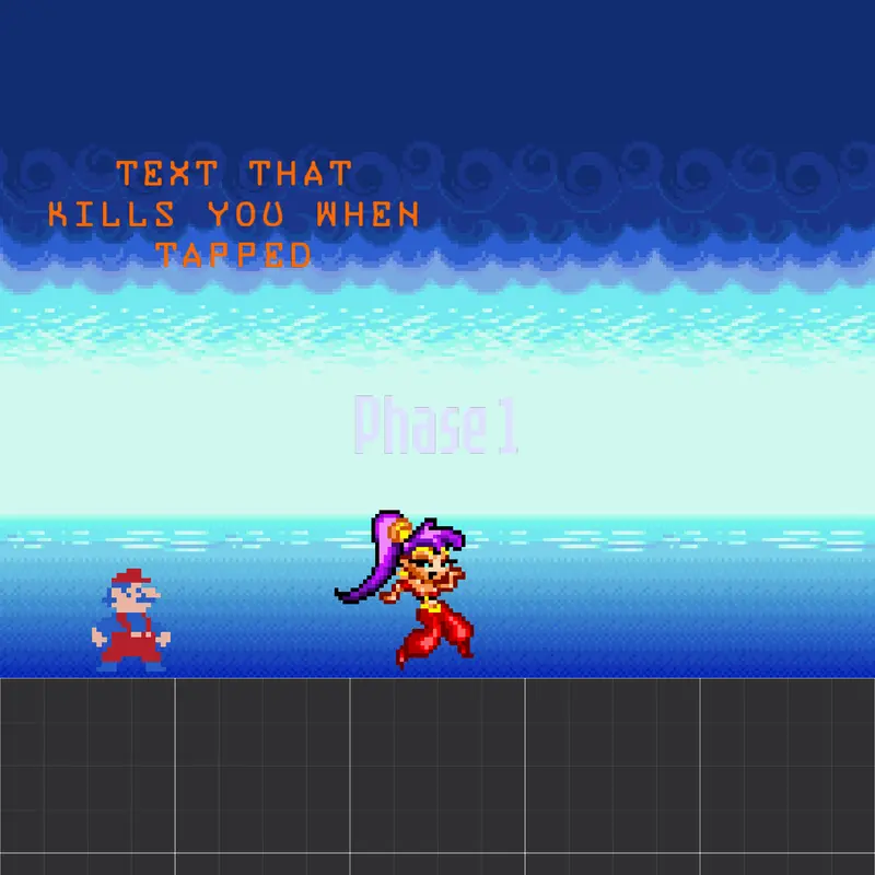 wip shantae game but mario bros. by @wangamw