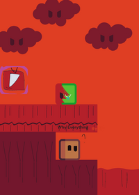 ENDING GAME but everything is red