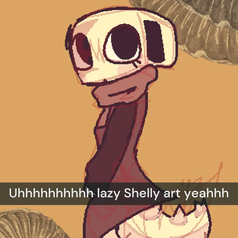 🐚SHELLY THE FOSSILIAN!🐚 by @H3LL0-P3NYULL
