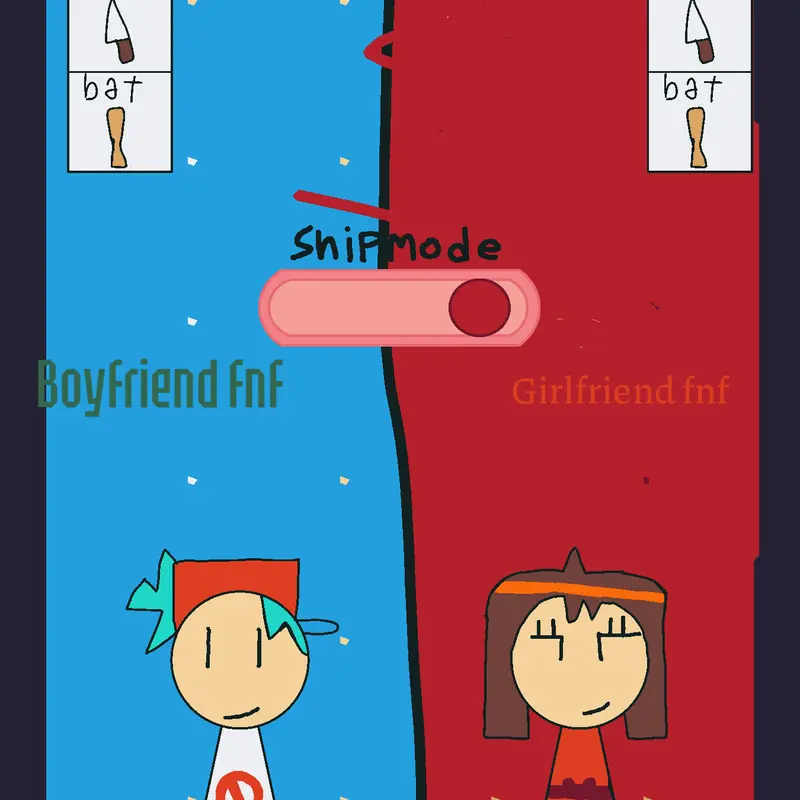 Boyfriend fnf ♥️ girlfriend fnf by @mugman-fnf
