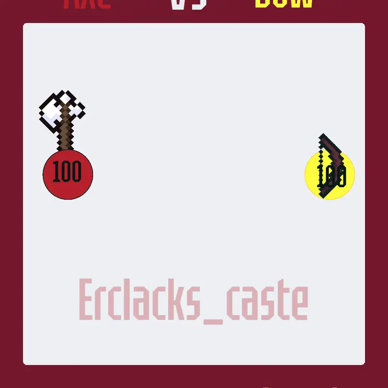 Axe 🪓Vs 🏹 Bow by @earclacks_castel