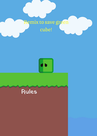 Save a green cube!