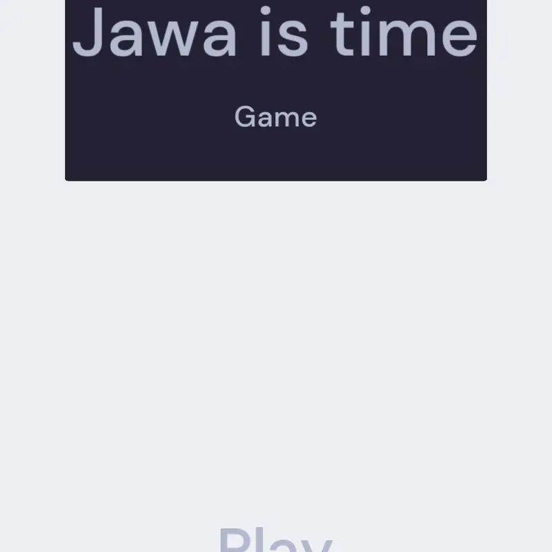 Game by @akudaerahjawa