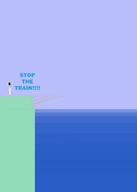 James crashes in the water