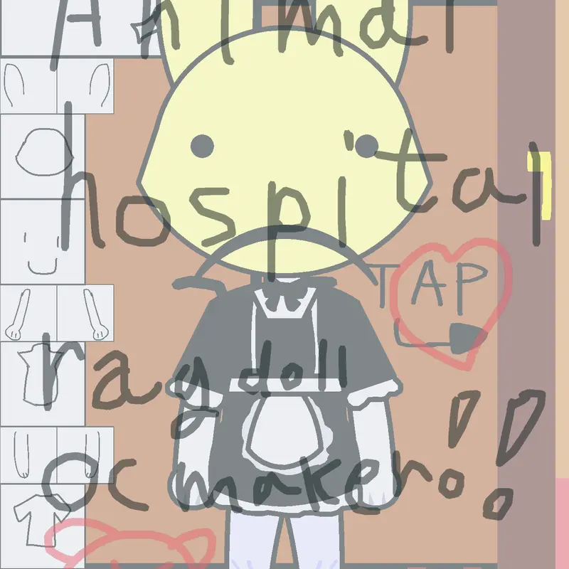 Hospital animal ragdoll dress up oc make by @Candy_sy1312KR